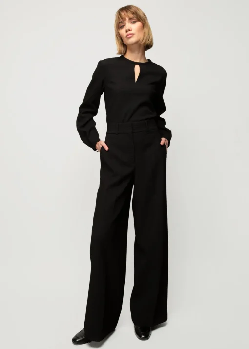 Wafel Structuur Pantalon