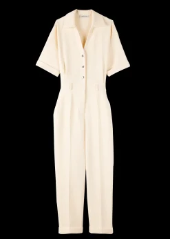 Wafelstructuur Jumpsuit