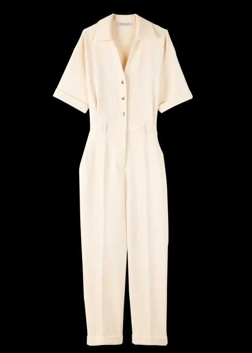 Wafelstructuur Jumpsuit