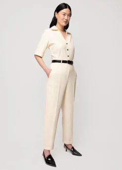 Wafelstructuur Jumpsuit