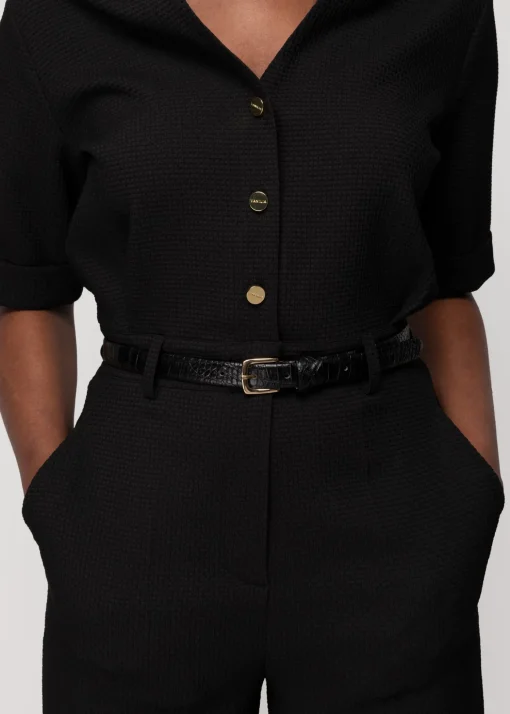 Wafelstructuur Jumpsuit