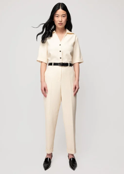 Wafelstructuur Jumpsuit